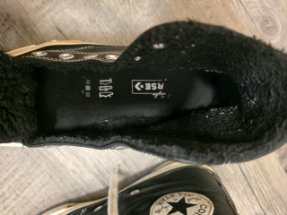 Converse Piel Negra Talla 37.5