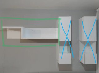 Estantería blanca modular