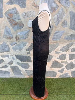 Vestido satinado negro Lefties Talla XL