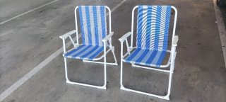 2 Sillas Playa Plegables Poco Uso