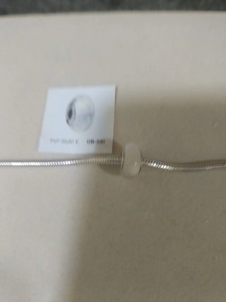 Chamilia Charm Compatible Pandora Plata y Blanco