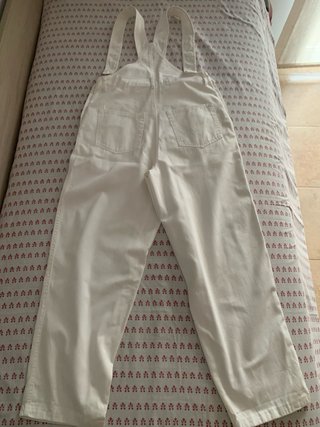 Pantalón peto blanco