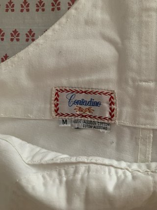 Pantalón peto blanco