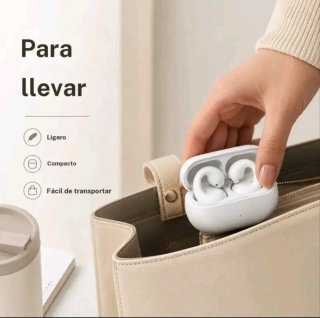 Auriculares de oído abierto blancos