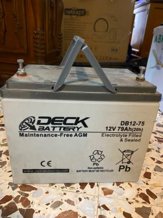 Batería DECK DB12-75 12V 79Ah AGM
