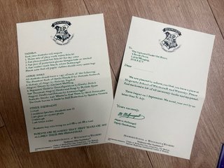 Carta de Aceptación Harry Potter Personalizada
