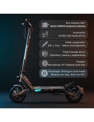 Patinete Eléctrico SmartGyro Rockway GT Dual