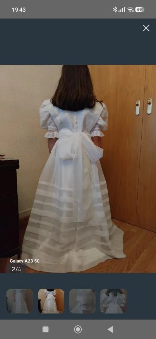 Vestido comunión niña talla 110cm