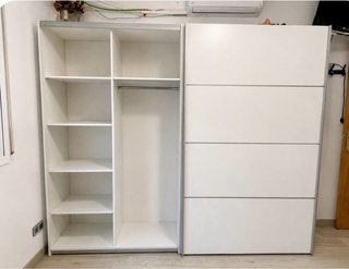Armario blanco puertas correderas