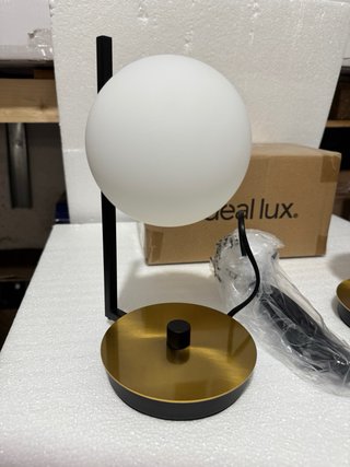 Coppia Lampade da Tavolo Ideal Lux Vetro