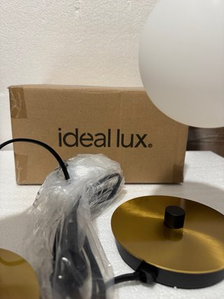 Coppia Lampade da Tavolo Ideal Lux Vetro