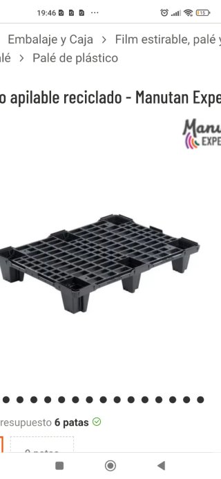 25 Palets Plástico 80x70x13.7 Nuevos