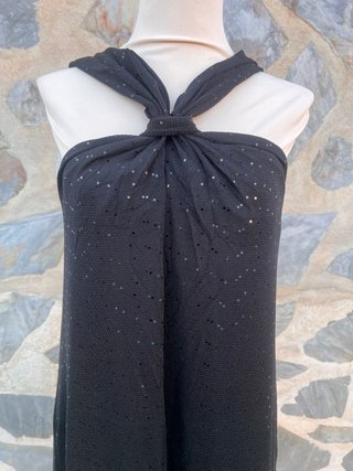 Vestido Pompom Morado Talla M