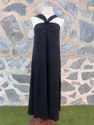 Vestido Pompom Morado Talla M