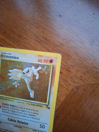 Hitmonlee 7/62 Carta Pokemon Fossil 2000