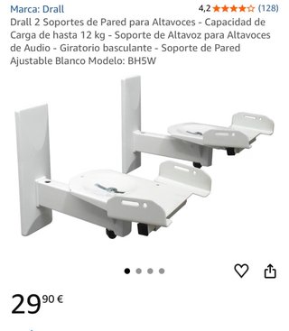 Soportes Pared Altavoces Drall BH5W
