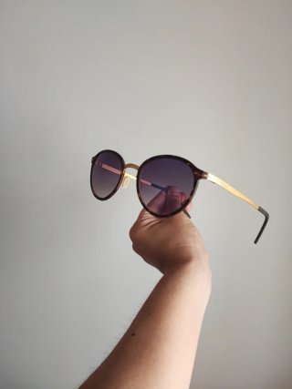 Gafas de sol West marrones y doradas