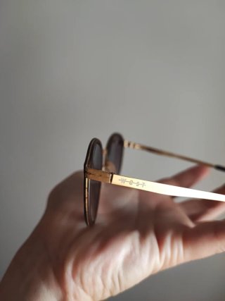 Gafas de sol West marrones y doradas