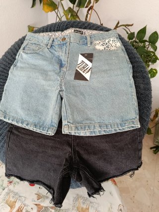 Pantalón corto vaquero short Zuhan Talla XS 34 nu