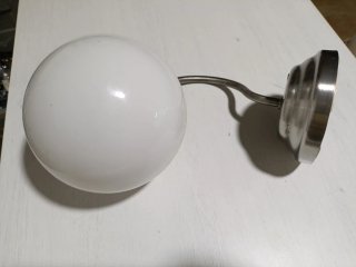 Lámpara de pared Ikea esfera cristal