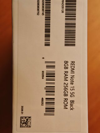 Xiaomi Redmi Note 15 5G Negro 256GB