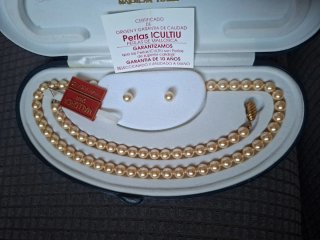 Conjunto Perlas ICULTIU Collar, Pulsera y Pendient