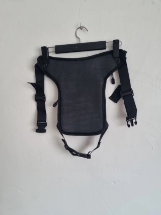 Bolso de pierna para motorista negro