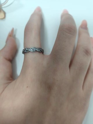 Anillo Acero Inoxidable Trenzado