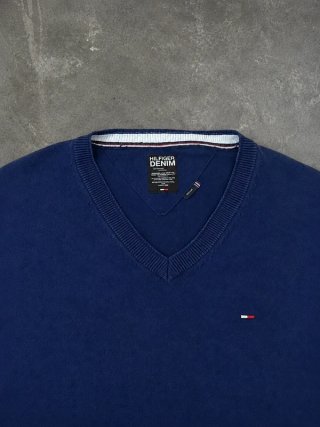 Jersey Tommy Hilfiger Azul Marino Cuello Pico