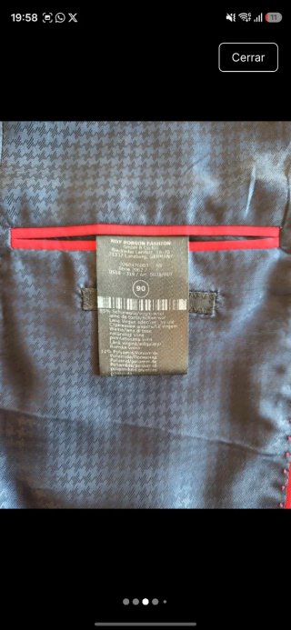 Traje Roy Robson azul