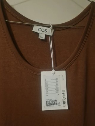 Vestido COS sin mangas marrón