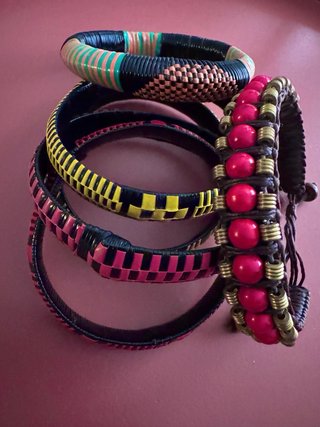 Pulseras africanas artesanales