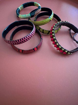 Pulseras africanas artesanales