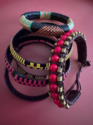 Pulseras africanas artesanales
