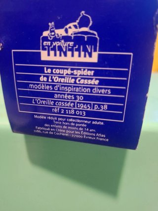 Tintin l orilla casse