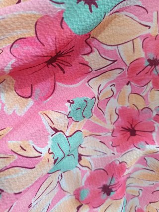 Blusa floral manga corta
