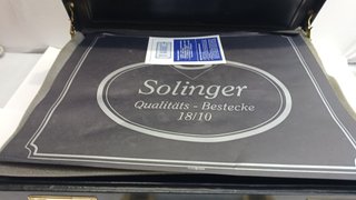 Cubertería Solingen 18/10 Oro 24K 75 Piezas