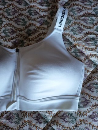 Sujetador deportivo Under Armour blanco