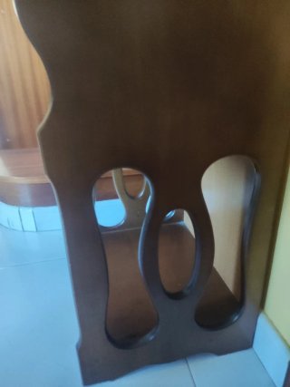 Mesita auxiliar vintage madera con cajón