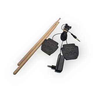 BATERÍA ELÉCTRICA ALESIS COMPACTKIT 7 + BAQUETAS + PEDALES (FALLA PEDAL DERECHO)