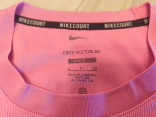 Camiseta Nike Tenis Carlos Alcaraz Rosa Talla S