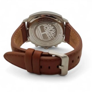 RELOJ TIMBERLAND GF00420 AZUL Y CORREA MARRON +CAJA + CERTIFICADO