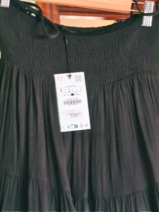 Vestido Zara Negro Talla L