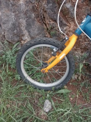 Bicicleta infantil azul 5 años