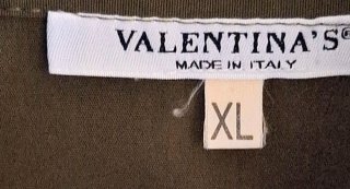 Camisa Valentina's Khaki con Strass Talla XL