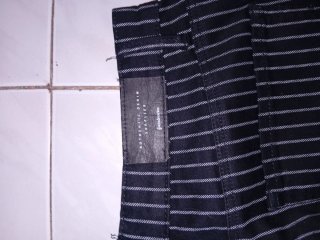 Pantalones Stradivarius rayas negros Talla 38