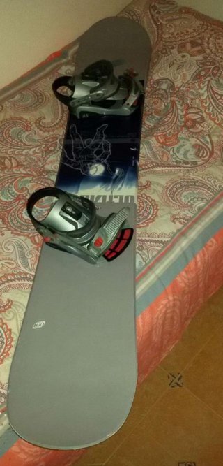 Tabla Snowboard con Fijaciones