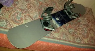 Tabla Snowboard con Fijaciones