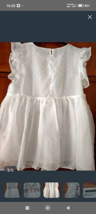 Blusa Zara bordada plumeti
