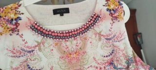 Vestido estampado floral rosa